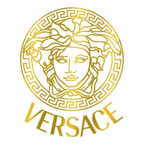 logo de versace dorado|who made the versace logo.